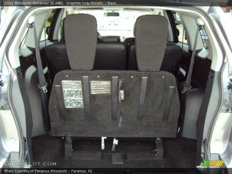 Graphite Gray Metallic / Black 2012 Mitsubishi Outlander SE AWD