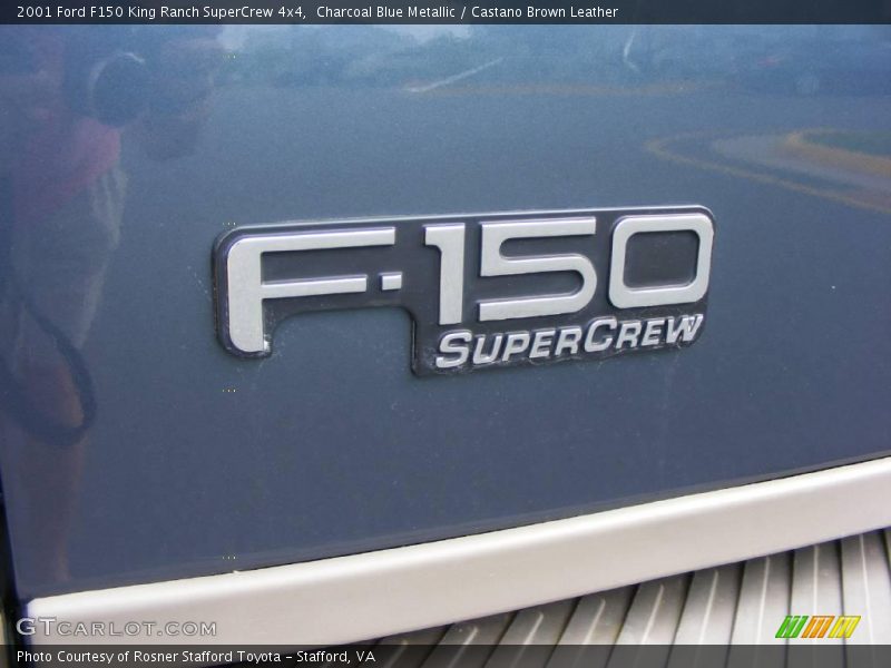 Charcoal Blue Metallic / Castano Brown Leather 2001 Ford F150 King Ranch SuperCrew 4x4