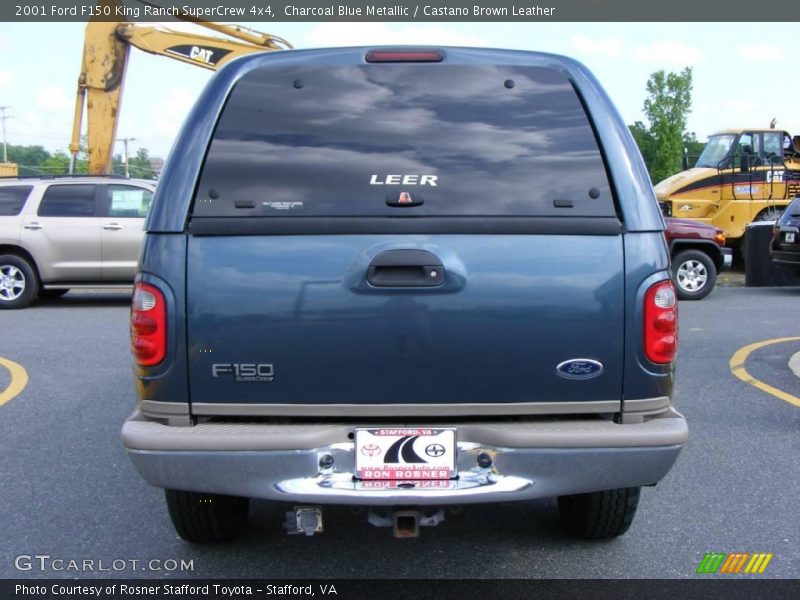 Charcoal Blue Metallic / Castano Brown Leather 2001 Ford F150 King Ranch SuperCrew 4x4