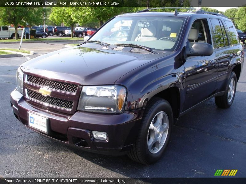 Dark Cherry Metallic / Gray 2009 Chevrolet TrailBlazer LT 4x4