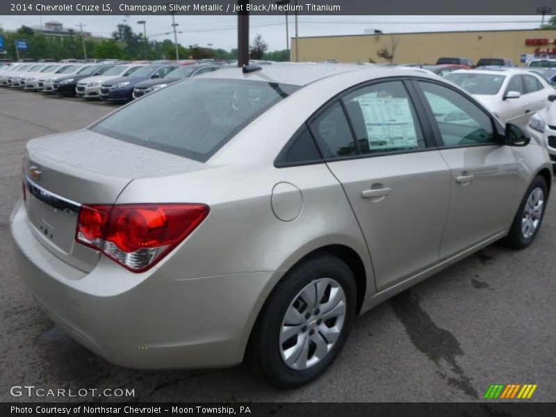 Champagne Silver Metallic / Jet Black/Medium Titanium 2014 Chevrolet Cruze LS