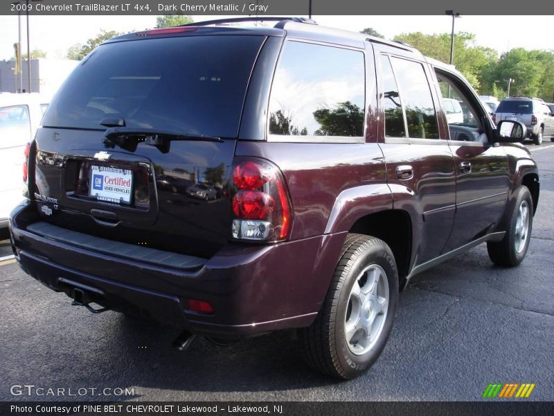 Dark Cherry Metallic / Gray 2009 Chevrolet TrailBlazer LT 4x4