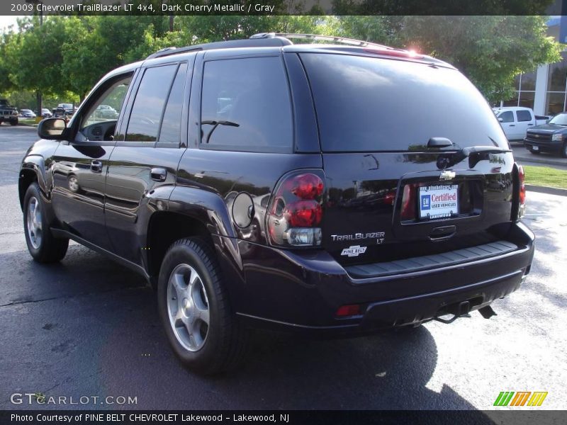 Dark Cherry Metallic / Gray 2009 Chevrolet TrailBlazer LT 4x4