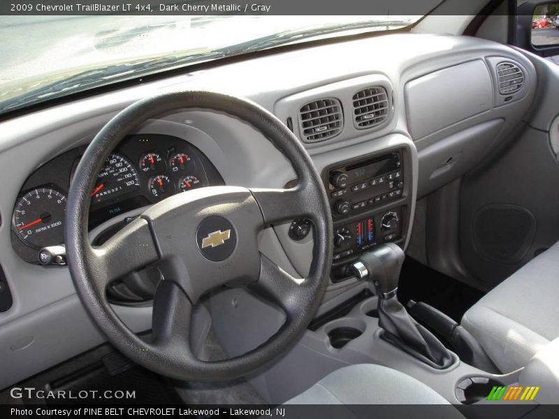 Dark Cherry Metallic / Gray 2009 Chevrolet TrailBlazer LT 4x4