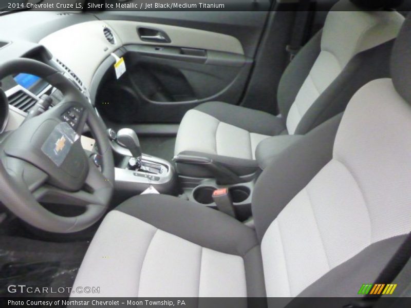 Silver Ice Metallic / Jet Black/Medium Titanium 2014 Chevrolet Cruze LS