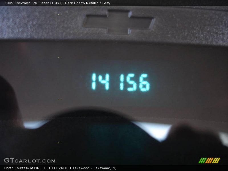 Dark Cherry Metallic / Gray 2009 Chevrolet TrailBlazer LT 4x4