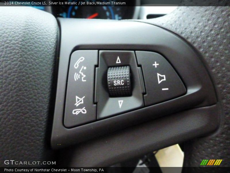 Silver Ice Metallic / Jet Black/Medium Titanium 2014 Chevrolet Cruze LS