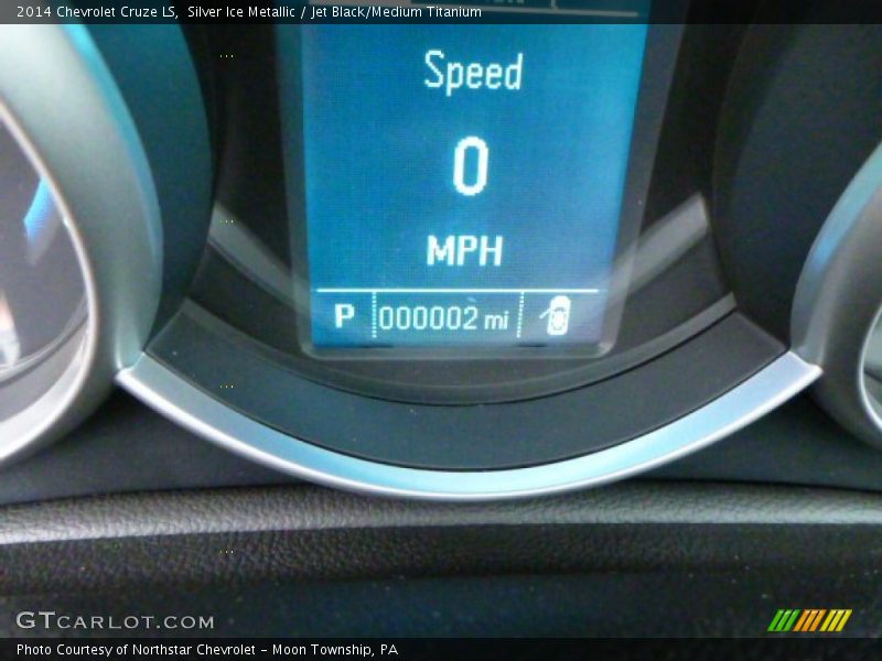 Silver Ice Metallic / Jet Black/Medium Titanium 2014 Chevrolet Cruze LS