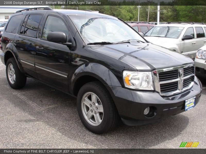 Brilliant Black / Dark/Light Slate Gray 2008 Dodge Durango SLT