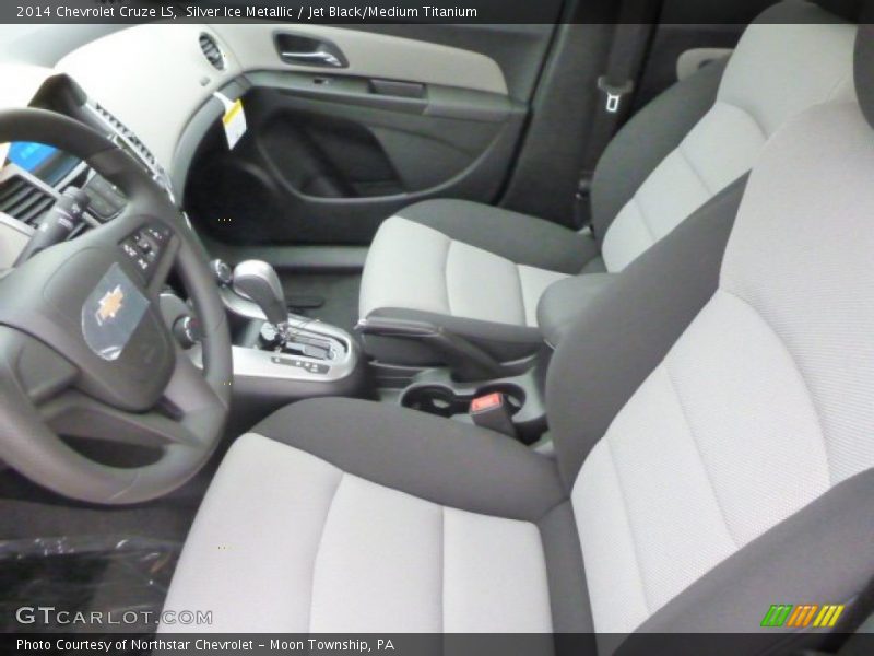 Silver Ice Metallic / Jet Black/Medium Titanium 2014 Chevrolet Cruze LS