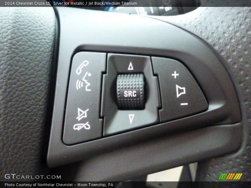Silver Ice Metallic / Jet Black/Medium Titanium 2014 Chevrolet Cruze LS