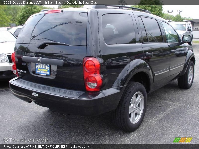 Brilliant Black / Dark/Light Slate Gray 2008 Dodge Durango SLT
