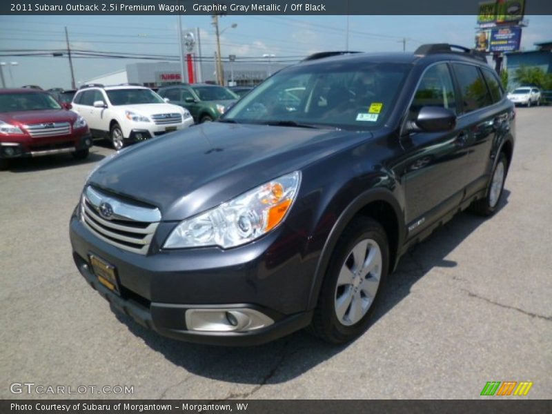 Graphite Gray Metallic / Off Black 2011 Subaru Outback 2.5i Premium Wagon