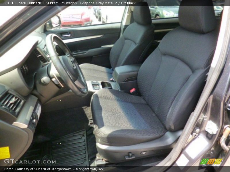 Graphite Gray Metallic / Off Black 2011 Subaru Outback 2.5i Premium Wagon