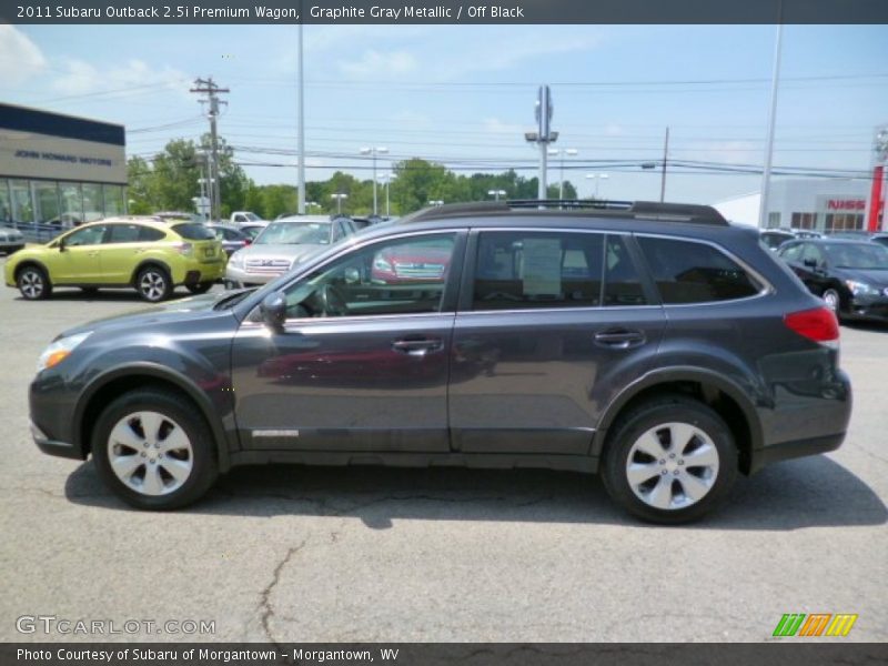 Graphite Gray Metallic / Off Black 2011 Subaru Outback 2.5i Premium Wagon