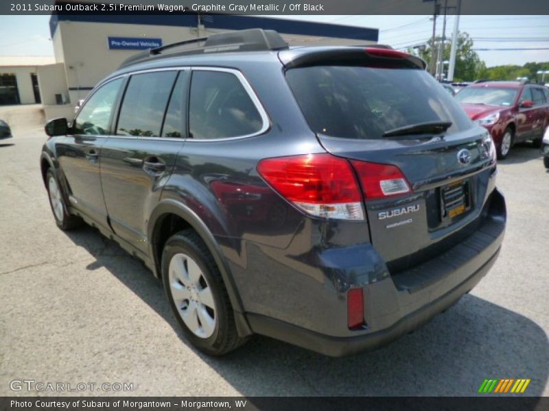 Graphite Gray Metallic / Off Black 2011 Subaru Outback 2.5i Premium Wagon