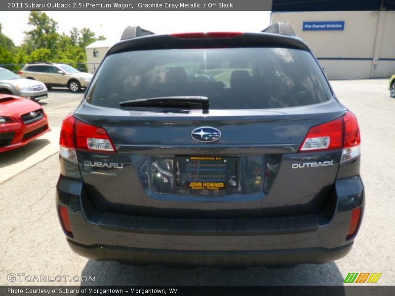 Graphite Gray Metallic / Off Black 2011 Subaru Outback 2.5i Premium Wagon