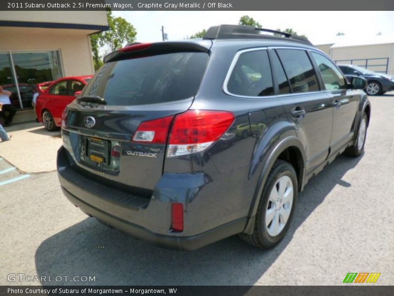 Graphite Gray Metallic / Off Black 2011 Subaru Outback 2.5i Premium Wagon