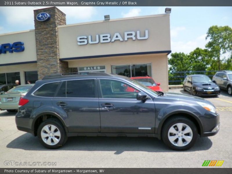 Graphite Gray Metallic / Off Black 2011 Subaru Outback 2.5i Premium Wagon
