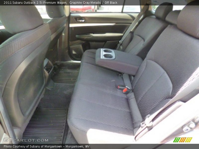 Graphite Gray Metallic / Off Black 2011 Subaru Outback 2.5i Premium Wagon