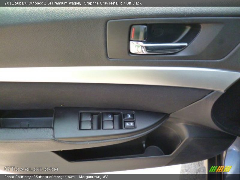 Graphite Gray Metallic / Off Black 2011 Subaru Outback 2.5i Premium Wagon