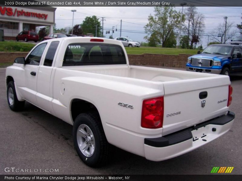 Stone White / Dark Slate Gray/Medium Slate Gray 2009 Dodge Dakota ST Extended Cab 4x4