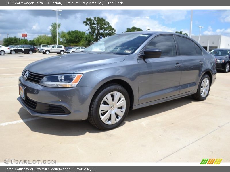 Platinum Gray Metallic / Titan Black 2014 Volkswagen Jetta TDI Sedan