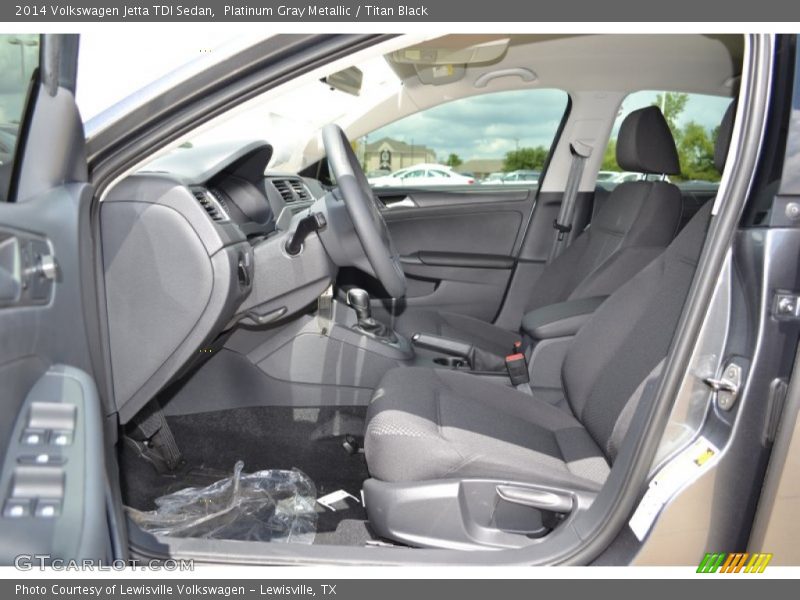 Platinum Gray Metallic / Titan Black 2014 Volkswagen Jetta TDI Sedan
