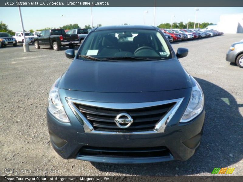 Graphite Blue / Charcoal 2015 Nissan Versa 1.6 SV Sedan