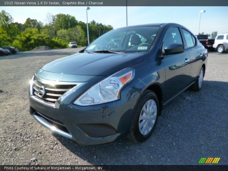 Graphite Blue / Charcoal 2015 Nissan Versa 1.6 SV Sedan