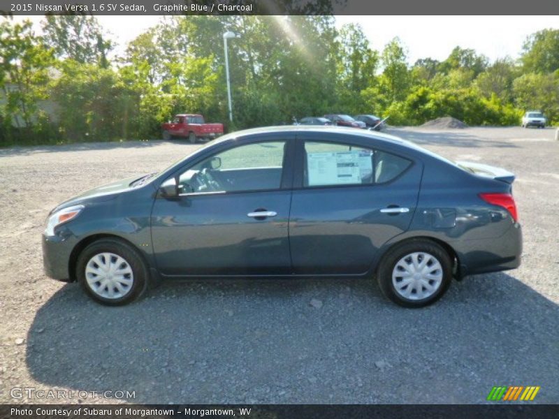 Graphite Blue / Charcoal 2015 Nissan Versa 1.6 SV Sedan
