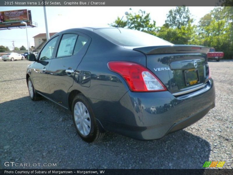 Graphite Blue / Charcoal 2015 Nissan Versa 1.6 SV Sedan