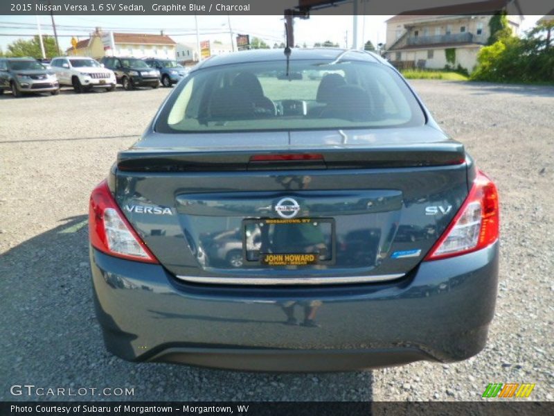 Graphite Blue / Charcoal 2015 Nissan Versa 1.6 SV Sedan