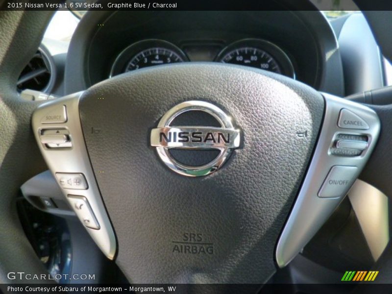 Graphite Blue / Charcoal 2015 Nissan Versa 1.6 SV Sedan