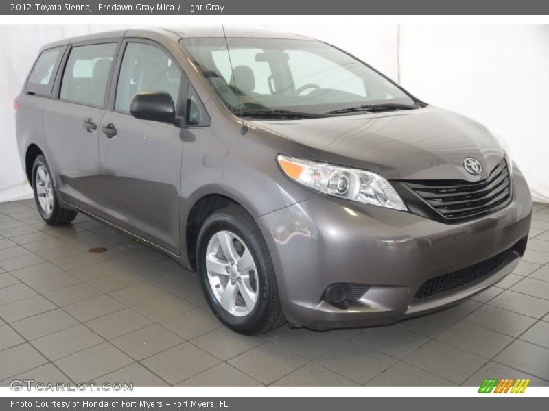 Predawn Gray Mica / Light Gray 2012 Toyota Sienna