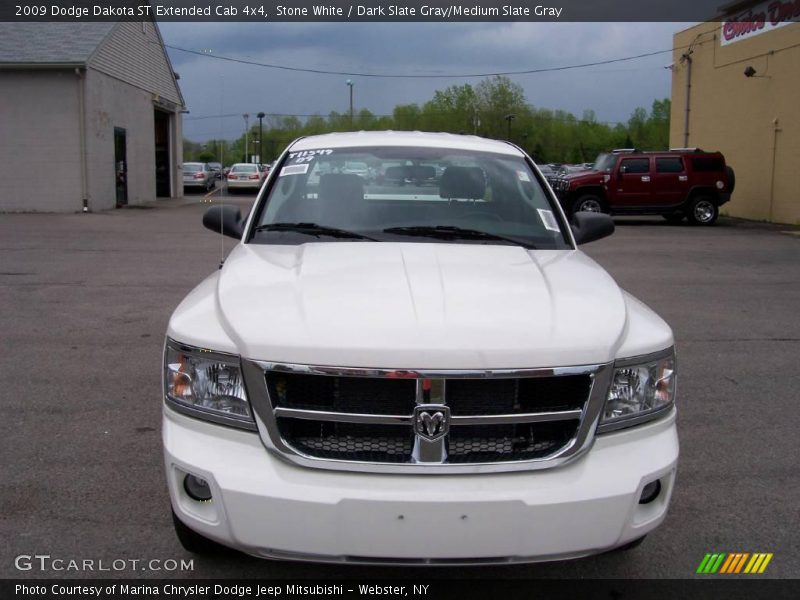 Stone White / Dark Slate Gray/Medium Slate Gray 2009 Dodge Dakota ST Extended Cab 4x4