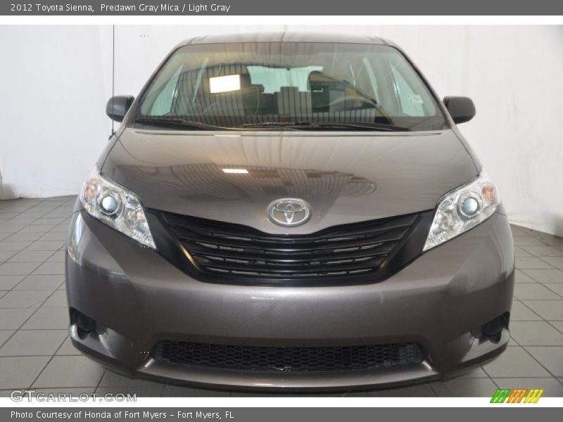 Predawn Gray Mica / Light Gray 2012 Toyota Sienna