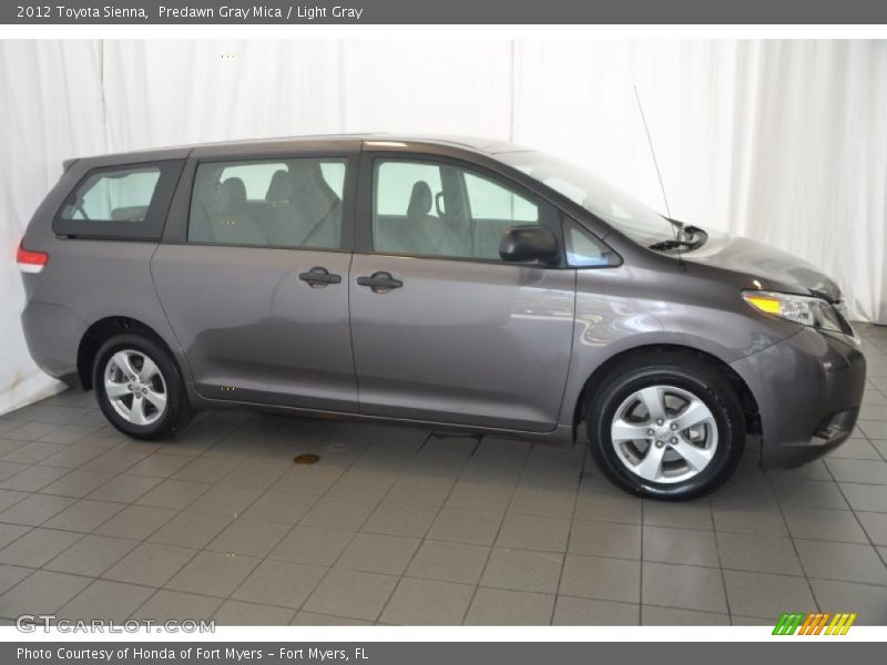 Predawn Gray Mica / Light Gray 2012 Toyota Sienna