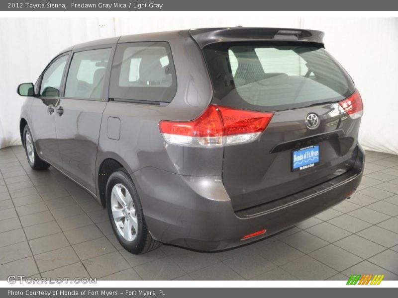 Predawn Gray Mica / Light Gray 2012 Toyota Sienna