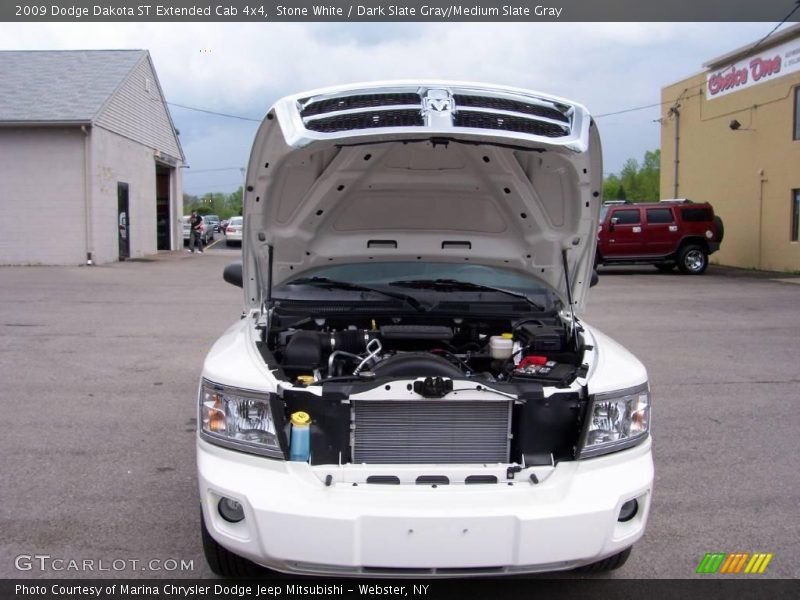 Stone White / Dark Slate Gray/Medium Slate Gray 2009 Dodge Dakota ST Extended Cab 4x4