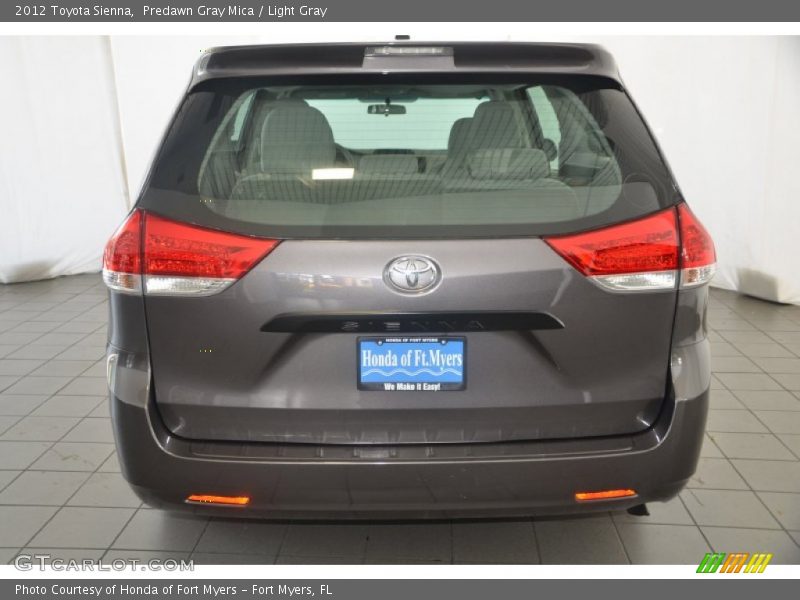 Predawn Gray Mica / Light Gray 2012 Toyota Sienna