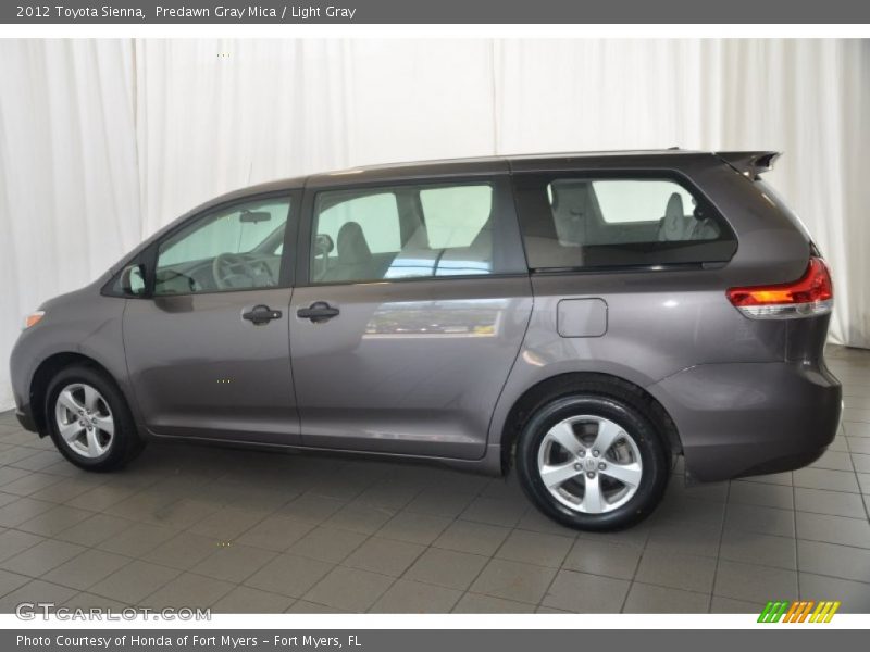 Predawn Gray Mica / Light Gray 2012 Toyota Sienna