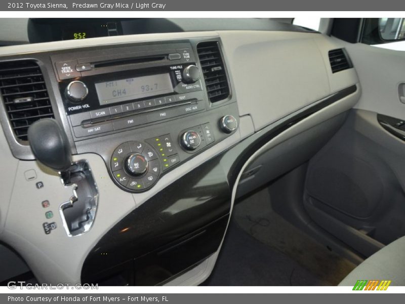 Predawn Gray Mica / Light Gray 2012 Toyota Sienna