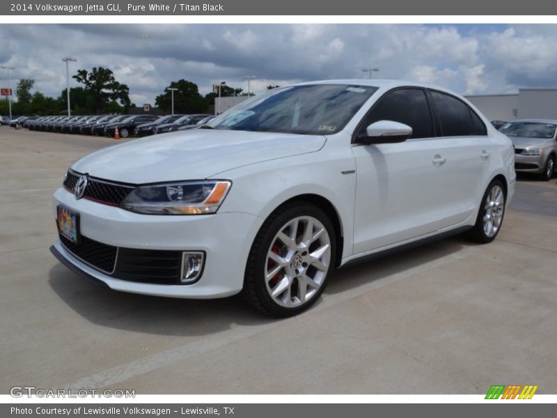 Pure White / Titan Black 2014 Volkswagen Jetta GLI