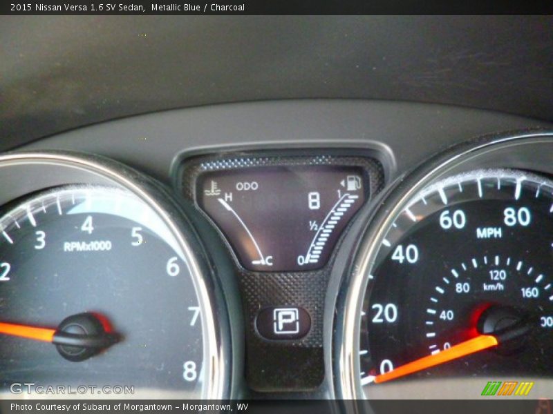 Metallic Blue / Charcoal 2015 Nissan Versa 1.6 SV Sedan