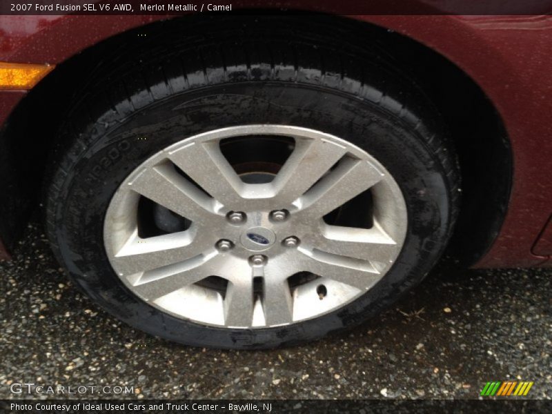 Merlot Metallic / Camel 2007 Ford Fusion SEL V6 AWD