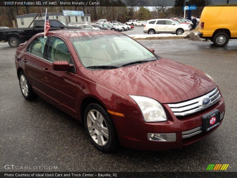 Merlot Metallic / Camel 2007 Ford Fusion SEL V6 AWD