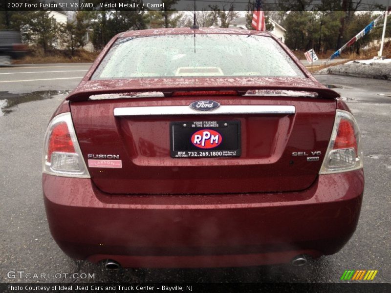 Merlot Metallic / Camel 2007 Ford Fusion SEL V6 AWD