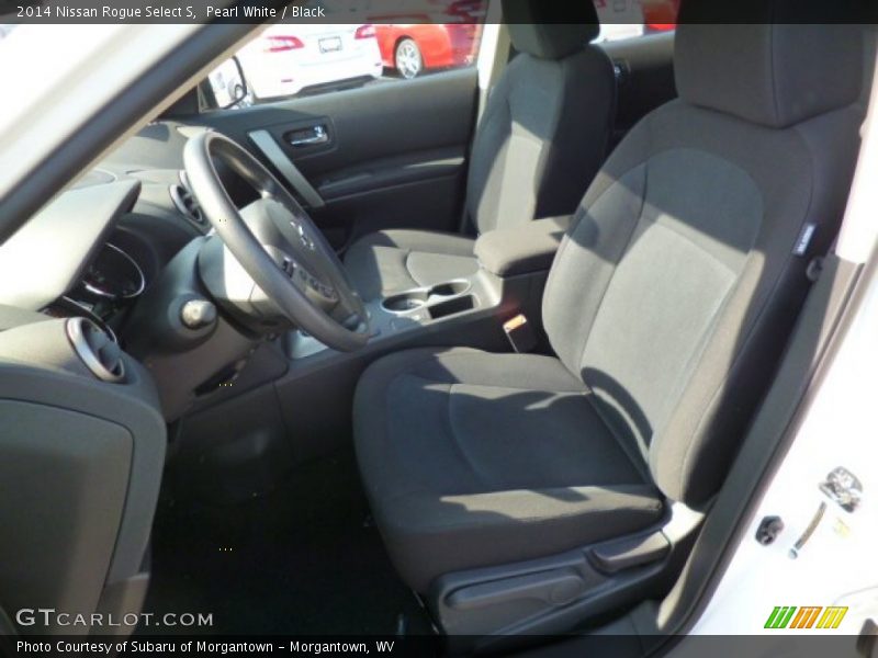 Pearl White / Black 2014 Nissan Rogue Select S