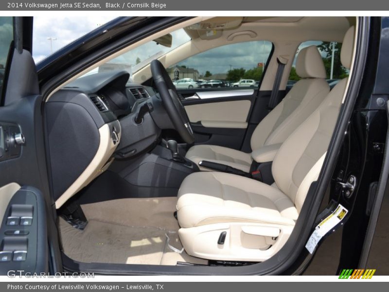 Black / Cornsilk Beige 2014 Volkswagen Jetta SE Sedan
